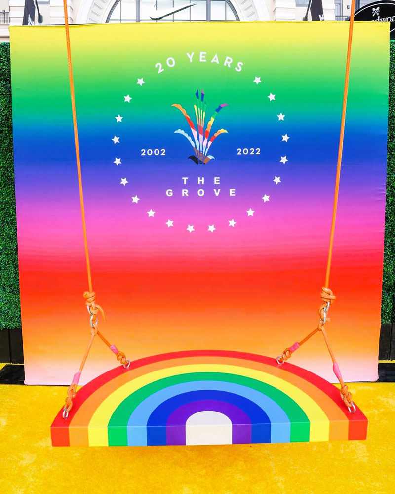Pride Swing and Backdrop
