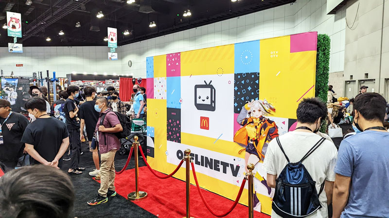 OfflineTV Anime Expo Booth Backdrop