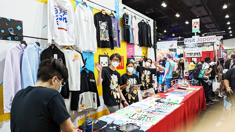 OfflineTV Anime Expo Booth merc