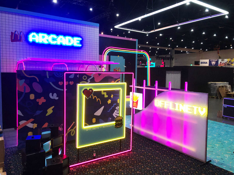 custom arcade booth