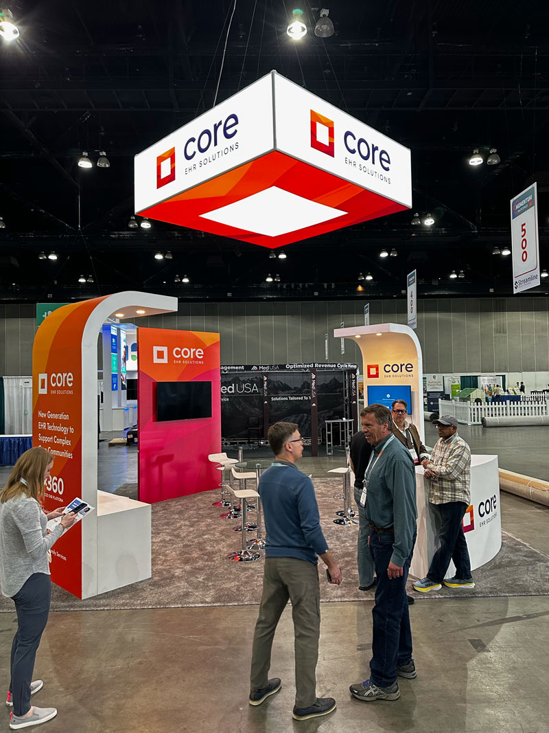 Core Solutions Custom Expo Booth at Momentum NatCon 2023