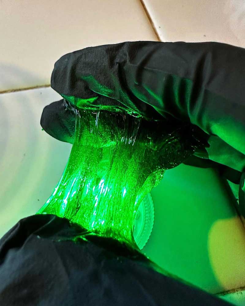 Kraang's glow-in-the-dark green substance prop