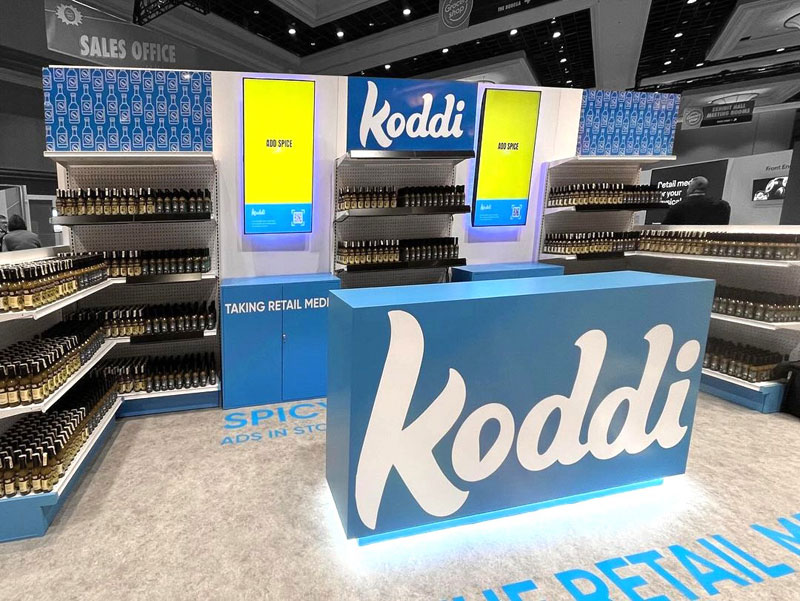 Grocery Store Experience Booth for Koddi RCS CUSTOM EXHIBITS